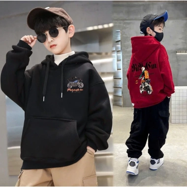 Áo nỉ hoodie bé trai mẫu 7, áo khoác nỉ dày 18‑52kg, thu đông, giá 85.000₫