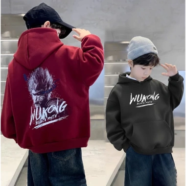Áo nỉ hoodie bé trai mẫu 7, áo khoác nỉ dày 18‑52kg, thu đông, giá 85.000₫