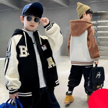 Áo nỉ hoodie nam MOTO, áo khoác thu đông bé trai 6‑14 tuổi, size 18‑52kg, giảm còn 84.500₫