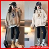 Áo nỉ hoodie PADA bé gái size 18-52kg, áo khoác thu đông nỉ bông, giảm còn 85.000₫