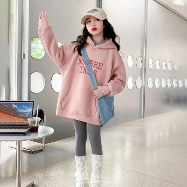 Áo nỉ hoodie PADA bé gái size 18-52kg, áo khoác thu đông nỉ bông, giảm còn 85.000₫