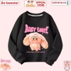 Áo Nỉ Sweater Bé Gái Hình Baby Three CIUCIU KID Vải Da Cá 9-35kg Giá chỉ 160k 7