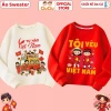 Áo Nỉ Sweater Tôi Yêu Việt Nam CIUCIU KID cho Bé Trai, Bé Gái – Vải Nỉ Da Cá Co Dãn 4 Chiều, Mềm Mại, Giữ Ấm, 160k 2