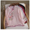 Áo Nữ Retro Vải Lanh Cotton Cổ Thêu Mandarin Nút Áo - Phong Cách Trung Hoa Mùa Hè 2.025 9