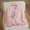 Áo Nữ Retro Vải Lanh Cotton Cổ Thêu Mandarin Nút Áo - Phong Cách Trung Hoa Mùa Hè 2.025 10