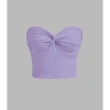 Áo ống form croptop xoắn ngực vải thun gân, tắm lụa cao cấp, big size, mút ngực 7