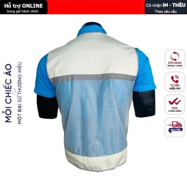 Áo phản quang gile bảo hộ lưới siêu thoáng mát, mỏng nhẹ, độ bền cao, giá rẻ 120k, phù hợp cho kỹ sư và công nhân
