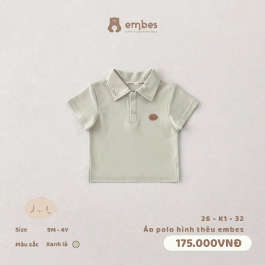 Áo Phông Embes Cộc Tay Cotton Mềm In Hình Tyni Prout Cho Bé 8-18kg 118.800₫ 8