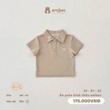 Áo Phông Embes Cộc Tay Cotton Mềm In Hình Tyni Prout Cho Bé 8-18kg 118.800₫ 9