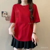 Áo phông ngắn tay cúc Tua Rua phong cách Trung Quốc mẫu mới mùa hè cỡ lớn tôn dáng gầy 3