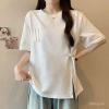 Áo phông ngắn tay cúc Tua Rua phong cách Trung Quốc mẫu mới mùa hè cỡ lớn tôn dáng gầy 5