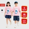 Áo phông unisex trẻ em CANIFA cộc tay cotton mềm mát in hình Stitch 3TS25W001: Giá chỉ 169.000₫
