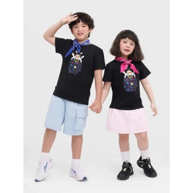 Áo phông unisex trẻ em CANIFA X NTK Cao Minh Tiến áo thun cotton in họa tiết 3TS25S017