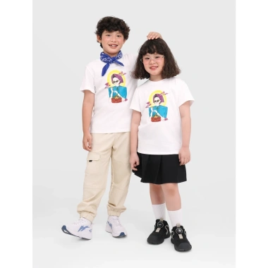 Áo phông unisex trẻ em CANIFA X NTK Cao Minh Tiến áo thun cotton in họa tiết 3TS25S017
