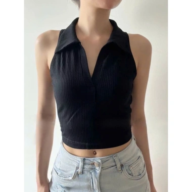 Áo Polo cổ trụ thiết kế sát nách sang trọng - Giảm giá 16% chỉ 97.960₫