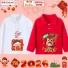 Áo Polo dài tay Tết Bính Ngọ 2.026 CIUCIU KID - Thun cotton mềm, chỉ 119.000đ 4