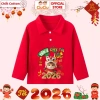 Áo Polo dài tay Tết Bính Ngọ 2.026 CIUCIU KID - Thun cotton mềm, chỉ 119.000đ 5