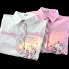 Áo Polo Mùa Hè Tay Ngắn Unisex Nét Mèo Đáng Yêu Phong Cách Nhật Bản Giá 391.392 VND 2