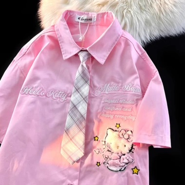 Áo Polo Mùa Hè Tay Ngắn Unisex Nét Mèo Đáng Yêu Phong Cách Nhật Bản Giá 391.392 VND 5 Áo Polo Mùa Hè Tay Ngắn Unisex Nét Mèo Đáng Yêu Phong Cách Nhật Bản Giá 391.392 VND 5
