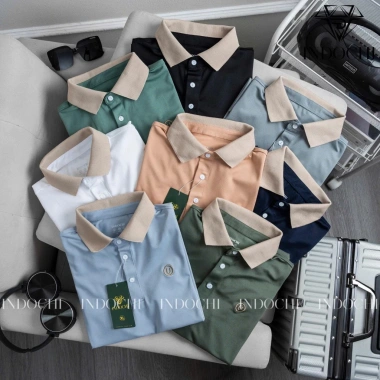 Áo Polo Nam Chữ U Basic Cao Cấp Vải Cá Sấu Dày Dặn Thoáng Mát - Giá 89.000đ