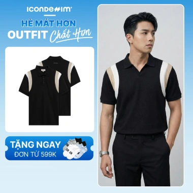 Áo Polo Nam ICONDENIM Velocity Double Face CVC Regular - Giá chỉ 399.000₫