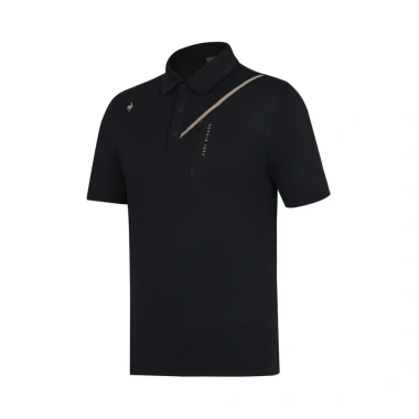 Áo polo nam Le Coq Golf GQ121MTS32 đen - cotton thoáng mát, giá 3,524,727₫ Áo polo nam Le Coq Golf GQ121MTS32 đen - cotton thoáng mát, giá 3,524,727₫