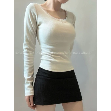 Áo pom dài phối ren cổ U, size lớn, giá 83.300₫, tặng dây chuyền khi mua 2
