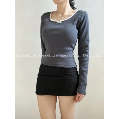Áo pom dài phối ren cổ U, size lớn, giá 83.300₫, tặng dây chuyền khi mua 2
