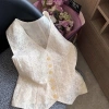 Áo retro siêu thời trang ren rỗng siêu mỏng nhẹ không tay, mùa hè 2.025, thoáng mát, dành cho phụ nữ trẻ, điểm nhấn phong cách, giá ưu đãi 193.917₫ 3