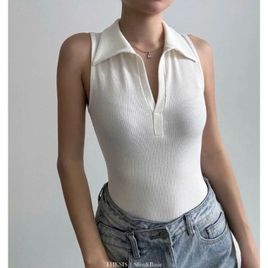 Áo sát nách cổ trụ Polo pom dài sang trọng, big size, tặng dây chuyền cao cấp khi mua 2sp – 68,988₫ 8