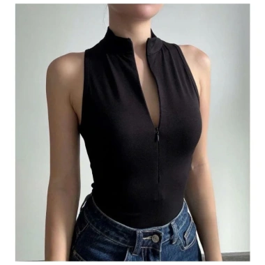Áo sát nách dây kéo giọt nước vải gân tăm lụa size 38-79kg giảm còn 82.256 VND