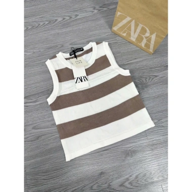 Áo sát nách Zara len dệt kim 2.024, áo ba lỗ thời trang, chỉ 229k 5