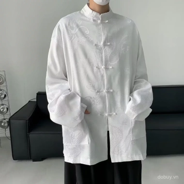 Áo sơ mi jacquard phong cách Trung Quốc tay dài - Xuân hè 2.024, giá chỉ 240.611₫ 8 Áo sơ mi jacquard phong cách Trung Quốc tay dài - Xuân hè 2.024, giá chỉ 240.611₫ 8