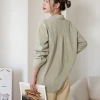 Áo sơ mi kẻ đũi cotton Vintage, thêu logo - giảm giá 160k từ ufo.thebasic