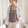 Áo sơ mi kẻ đũi cotton Vintage, thêu logo - giảm giá 160k từ ufo.thebasic 3