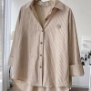 Áo sơ mi kẻ đũi cotton Vintage, thêu logo - giảm giá 160k từ ufo.thebasic 4