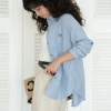 Áo sơ mi kẻ đũi cotton Vintage, thêu logo - giảm giá 160k từ ufo.thebasic 6