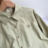 Áo sơ mi kẻ đũi cotton Vintage, thêu logo - giảm giá 160k từ ufo.thebasic 7