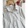 Áo sơ mi kẻ đũi cotton Vintage, thêu logo - giảm giá 160k từ ufo.thebasic 9