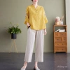 Áo sơ mi lanh phong cách Trung Hoa cotton mát mẻ, giá chỉ 203.974₫ mùa hè 7