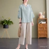 Áo sơ mi lanh phong cách Trung Hoa cotton mát mẻ, giá chỉ 203.974₫ mùa hè 8