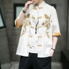 Áo sơ mi nam vintage Trung Hoa, tay ngắn button-up, thoáng khí mùa hè - 481.645 VND 3