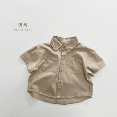 Aó sơ mi ngắn tay kaki mềm form rộng, mix đồ cá tính cho bé trai mùa hè S9 12 Aó sơ mi ngắn tay kaki mềm form rộng, mix đồ cá tính cho bé trai mùa hè S9 12
