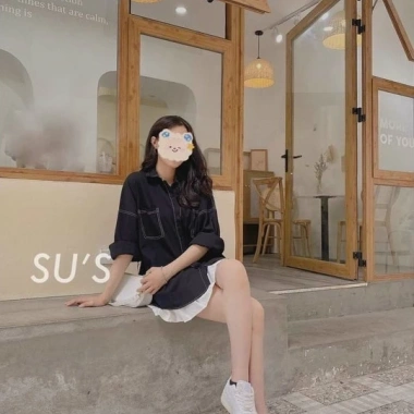 Áo sơ mi nữ form rộng kiểu Hàn viền chỉ nổi - 106.500 VND, giảm từ 130.995 VND 5