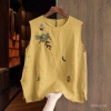 Áo sơ mi nữ mùa hè 2.025 vải lanh cotton thêu tinh tế phong cách Trung Hoa thời thượng - Giá chỉ 247.332₫ 2
