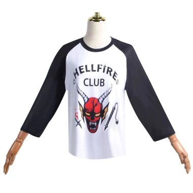 Áo sơ mi tay ngắn và áo thun cosplay Hellfire Club Stranger Things S4 - PS2 giảm giá 124k 5
