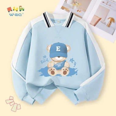 Áo Sweater bé trai và bé gái cổ polo thời trang, in hình, giảm giá 259k (giá gốc 311k) 10