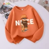 Áo Sweater Bé Trai Vải In Hình Gấu Mềm Mại, Thoáng Khí, Thấm Mồ Hôi - Giá Ưu Đãi 216k