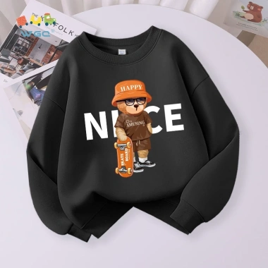 Áo Sweater Bé Trai Vải In Hình Gấu Mềm Mại, Thoáng Khí, Thấm Mồ Hôi - Giá Ưu Đãi 216k 8
