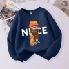 Áo Sweater Bé Trai Vải In Hình Gấu Mềm Mại, Thoáng Khí, Thấm Mồ Hôi - Giá Ưu Đãi 216k 9